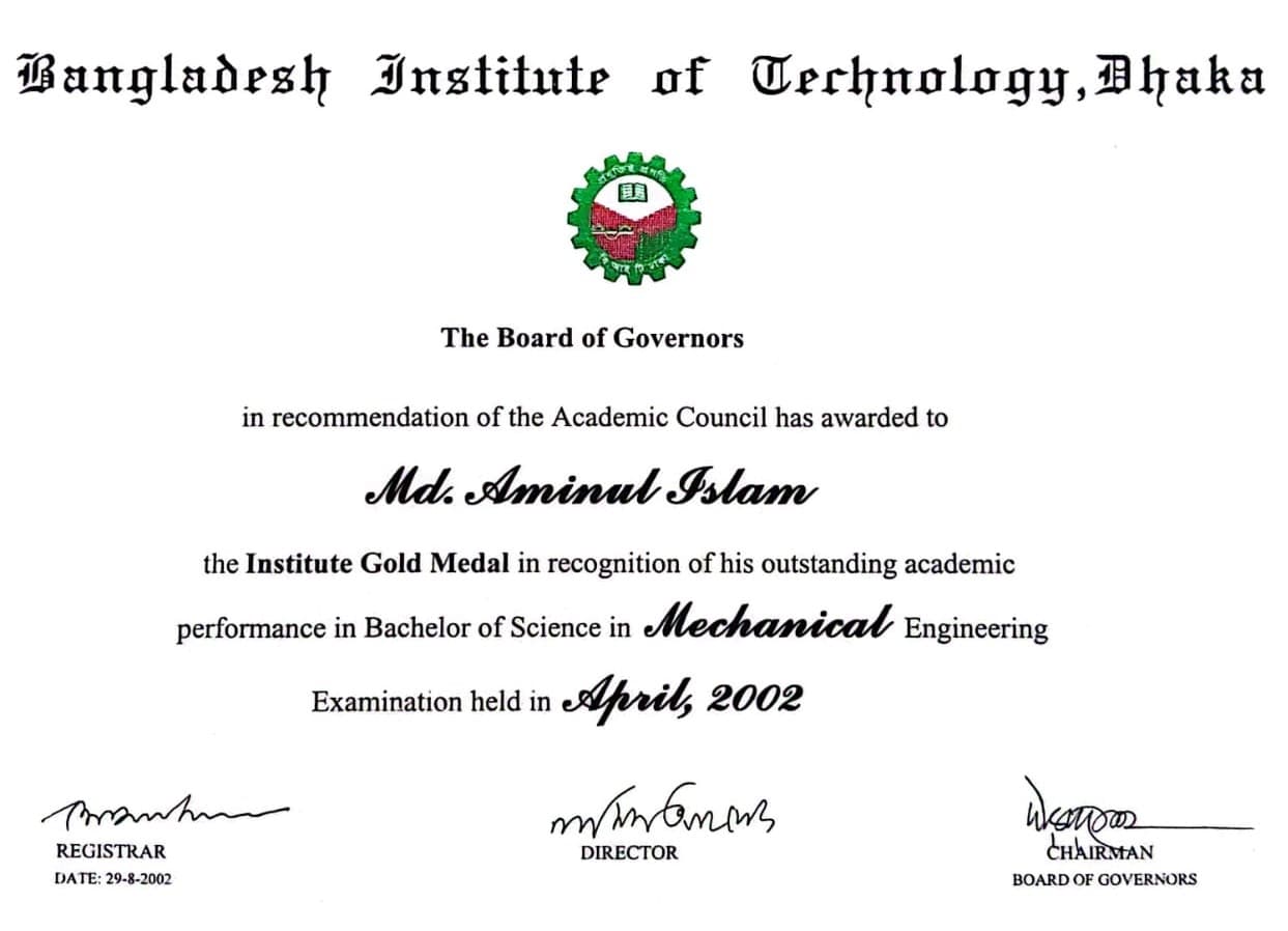Certificate 1